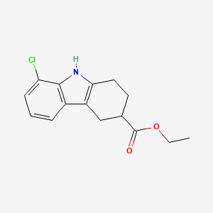 molecular formula C15H16ClNO2 B1389632 8-chloro-2,3,4,9-tétrahydro-1H-carbazole-3-carboxylate d'éthyle CAS No. 1173908-52-5