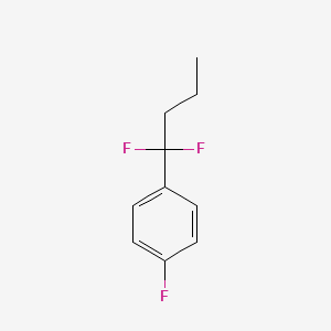 molecular formula C10H11F3 B1389639 1-(1,1-Difluorobutyl)-4-fluorobenzene CAS No. 1099598-07-8