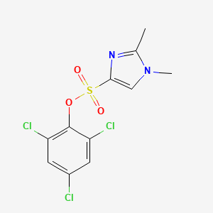 molecular formula C11H9Cl3N2O3S B1389644 2,4,6-trichlorophenyl 1,2-dimethyl-1H-imidazole-4-sulfonate CAS No. 1171919-44-0