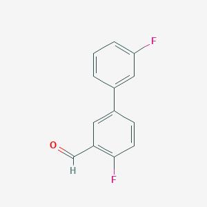 molecular formula C13H8F2O B1389666 2-Fluoro-5-(3-fluorophenyl)benzaldehyde CAS No. 927801-78-3