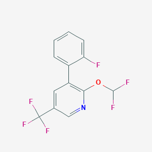 2-(Difluoromethoxy)-3-(2-fluorophenyl)-5-(trifluoromethyl)pyridine