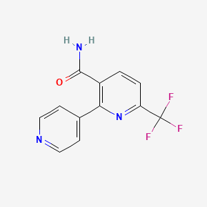 2-(Pyridin-4-yl)-6-(trifluoromethyl)nicotinamide