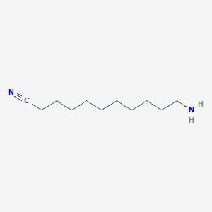 molecular formula C11H22N2 B13896842 11-Aminoundecanenitrile 