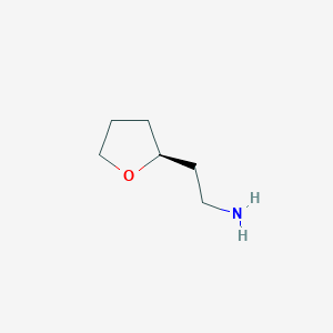 molecular formula C6H13NO B13896877 (S)-2-(Tetrahydrofuran-2-yl)ethan-1-amine 