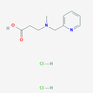 molecular formula C10H16Cl2N2O2 B1389689 3-(Methyl-pyridin-2-ylmethyl-amino)-propionic acid dihydrochloride CAS No. 1185304-31-7