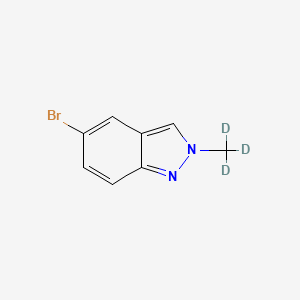 molecular formula C8H7BrN2 B13896900 5-Bromo-2-(trideuteriomethyl)indazole 