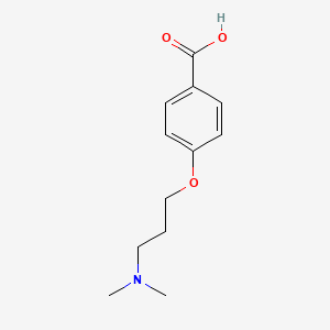 molecular formula C12H17NO3 B13896911 4-(3-(Dimethylamino)propoxy)benzoic acid CAS No. 190660-99-2