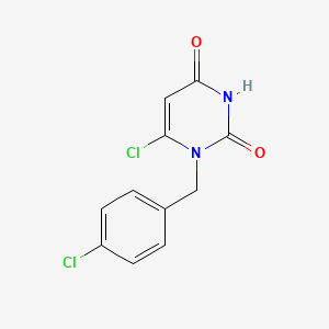 molecular formula C11H8Cl2N2O2 B13896957 6-Chloro-1-[(4-chlorophenyl)methyl]pyrimidine-2,4-dione 