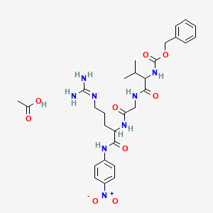 molecular formula C29H40N8O9 B13896977 Z-Val-Gly-Arg-p-nitroanilide acetate 