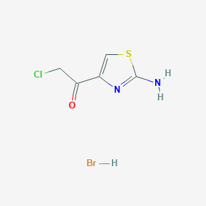 molecular formula C5H6BrClN2OS B13897014 1-(2-Amino-1,3-thiazol-4-yl)-2-chloroethanone;hydrobromide 