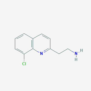 molecular formula C11H11ClN2 B13897112 2-(8-Chloroquinolin-2-yl)ethanamine 