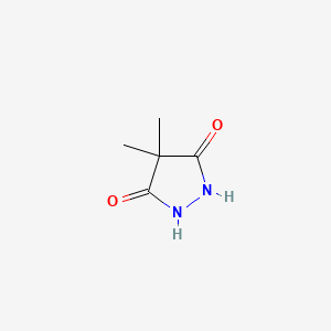 molecular formula C5H8N2O2 B13897149 4,4-Dimethylpyrazolidine-3,5-dione CAS No. 29005-43-4