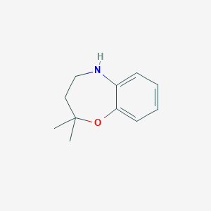 molecular formula C11H15NO B13897155 2,2-Dimethyl-2,3,4,5-tetrahydrobenzo[b][1,4]oxazepine 