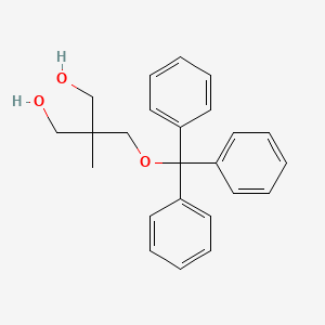 molecular formula C24H26O3 B13897173 1,3-Propanediol, 2-methyl-2-[(triphenylmethoxy)methyl]- CAS No. 96917-84-9