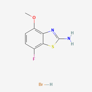 molecular formula C8H8BrFN2OS B13897183 7-Fluoro-4-methoxybenzo[d]thiazol-2-amine hydrobromide 