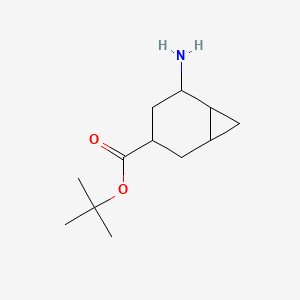 molecular formula C12H21NO2 B13897202 tert-butyl 5-aminobicyclo[4.1.0]heptane-3-carboxylate 