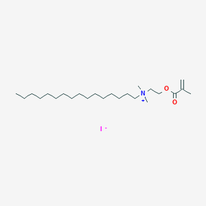 molecular formula C24H48INO2 B13897220 Hexadecyl-dimethyl-[2-(2-methylprop-2-enoyloxy)ethyl]azanium;iodide 