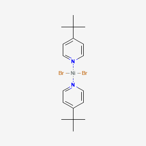 molecular formula C18H26Br2N2Ni B13897239 Dibromobis(t-Bu pyridine)nickel 