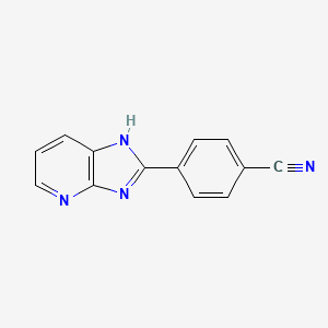 molecular formula C13H8N4 B13897246 Benzonitrile, 4-(1H-imidazo[4,5-b]pyridin-2-yl)- CAS No. 89454-67-1