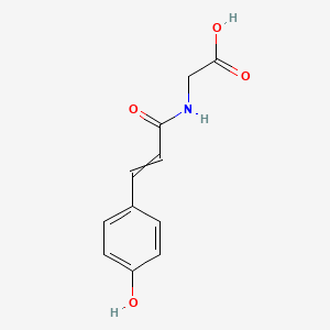 molecular formula C11H11NO4 B13897260 N-[3-(4-Hydroxyphenyl)acryloyl]glycine CAS No. 10003-42-6