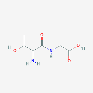 molecular formula C6H12N2O4 B13897266 2-[(2-Amino-3-hydroxybutanoyl)amino]acetic acid 