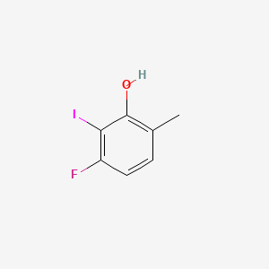 molecular formula C7H6FIO B13897283 3-Fluoro-2-iodo-6-methylphenol 