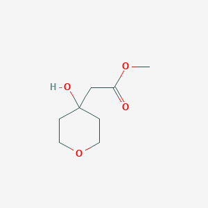 molecular formula C8H14O4 B13897315 Methyl 2-(4-hydroxytetrahydropyran-4-YL)acetate 