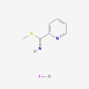 molecular formula C7H9IN2S B1389737 S-Methyl-2-pyridylthioimidate hydroiodide CAS No. 96898-29-2