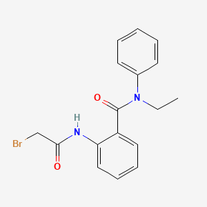 molecular formula C17H17BrN2O2 B1389739 2-[(2-Bromoacetyl)amino]-N-ethyl-N-phenylbenzamide CAS No. 1138442-64-4