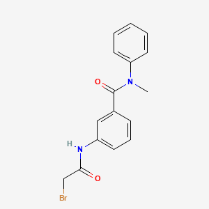 molecular formula C16H15BrN2O2 B1389742 3-[(2-Bromoacetyl)amino]-N-methyl-N-phenylbenzamide CAS No. 1138443-01-2