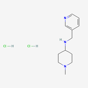 molecular formula C12H21Cl2N3 B1389746 (1-Methyl-piperidin-4-yl)-pyridin-3-ylmethylamine-dihydrochloride CAS No. 1185297-99-7