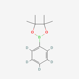 molecular formula C12H17BO2 B13897505 4,4,5,5-Tetramethyl-2-(2,3,4,5,6-pentadeuteriophenyl)-1,3,2-dioxaborolane 