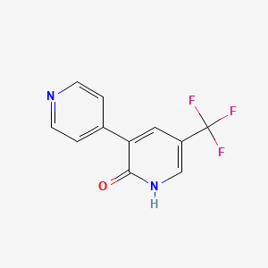 3-(Pyridin-4-yl)-5-(trifluoromethyl)pyridin-2-ol