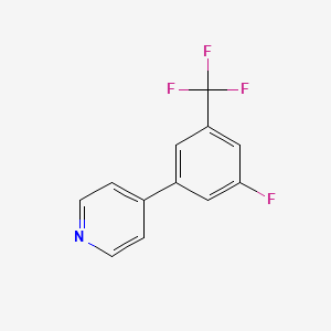 molecular formula C12H7F4N B1389754 4-(3-Fluor-5-(Trifluormethyl)phenyl)pyridin CAS No. 1214371-90-0