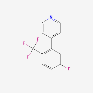 molecular formula C12H7F4N B1389759 4-(5-Fluoro-2-trifluoromethylphenyl)pyridine CAS No. 1214345-14-8