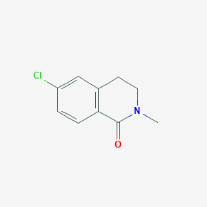 molecular formula C10H10ClNO B13897615 6-Chloro-2-methyl-3,4-dihydroisoquinolin-1(2H)-one 