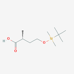 molecular formula C11H24O3Si B13897620 (R)-4-((Tert-butyldimethylsilyl)oxy)-2-methylbutanoic acid 