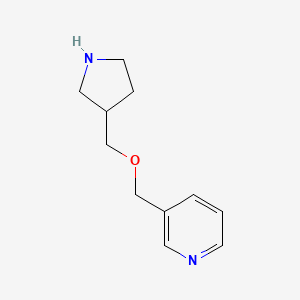 molecular formula C11H16N2O B13897678 3-(Pyrrolidin-3-ylmethoxymethyl)-pyridine CAS No. 933716-74-6