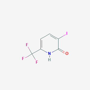 molecular formula C6H3F3INO B1389775 3-Iodo-6-(trifluoromethyl)pyridin-2-ol CAS No. 1206597-55-8