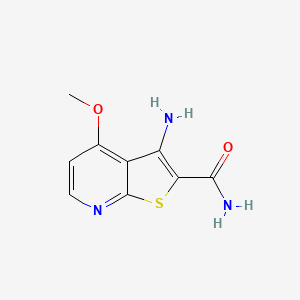 molecular formula C9H9N3O2S B13897783 3-Amino-4-methoxythieno[2,3-b]pyridine-2-carboxamide 