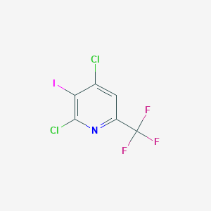 molecular formula C6HCl2F3IN B1389780 2,4-Dichloro-3-iodo-6-(trifluoromethyl)pyridine CAS No. 1214330-65-0