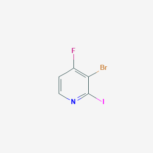 molecular formula C5H2BrFIN B13897803 3-Bromo-4-fluoro-2-iodopyridine 