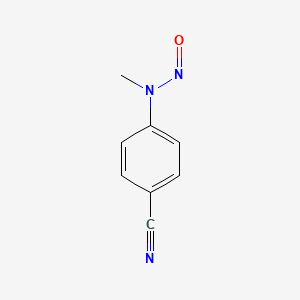 molecular formula C8H7N3O B13897814 N-(4-Cyanophenyl)-N-methylnitrous amide CAS No. 18600-48-1