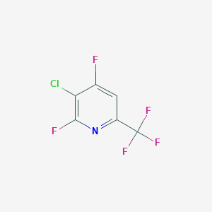 molecular formula C6HClF5N B1389782 3-Chloro-2,4-difluoro-6-(trifluoromethyl)pyridine CAS No. 1214391-92-0