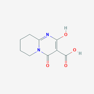 molecular formula C9H10N2O4 B13897825 2-Hydroxy-4-oxo-6,7,8,9-tetrahydro-4H-pyrido[1,2-a]pyrimidine-3-carboxylic acid 