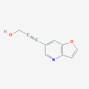 molecular formula C10H7NO2 B1389785 3-(Furo[3,2-b]pyridin-6-yl)prop-2-yn-1-ol CAS No. 1228665-83-5
