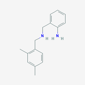 molecular formula C16H20N2 B13897907 2-[[(2,4-Dimethylphenyl)methylamino]methyl]aniline 