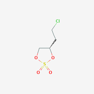 molecular formula C4H7ClO4S B13897922 (4S)-4-(2-chloroethyl)-1,3,2-dioxathiolane 2,2-dioxide 