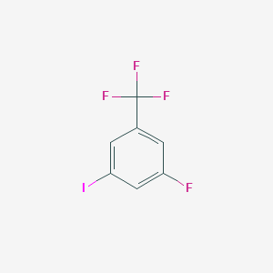 molecular formula C7H3F4I B1389793 1-Fluoro-3-iodo-5-(trifluoromethyl)benzene CAS No. 1027513-14-9