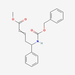 molecular formula C20H21NO4 B13897944 Methyl 5-phenyl-5-(phenylmethoxycarbonylamino)pent-2-enoate 